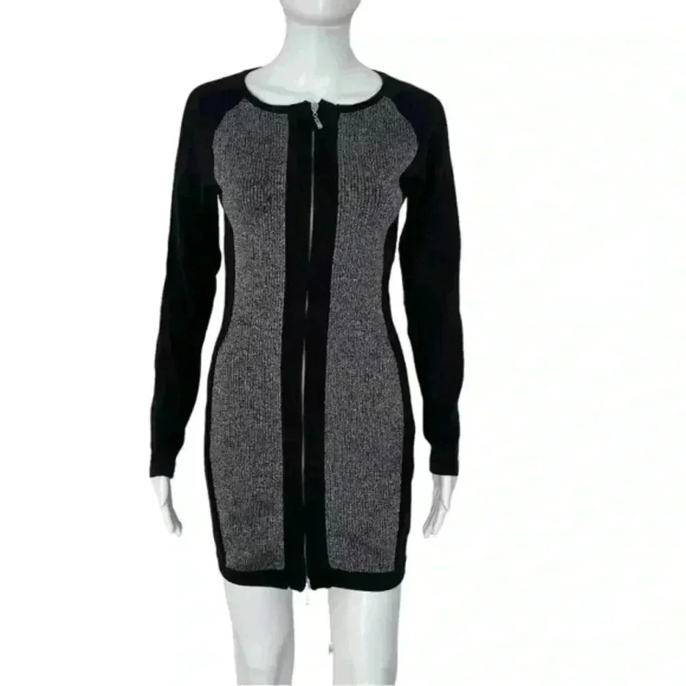 Venus Black & Silver Glitter Dress